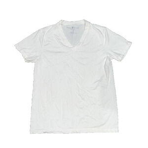 Ministry Of Supply Mens White V-Neck T-Shirt Medium A005947